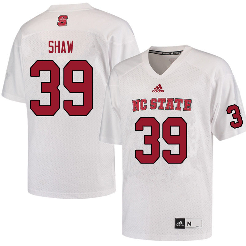 Men #39 Jamie Shaw NC State Wolfpack College Football Jerseys Sale-White